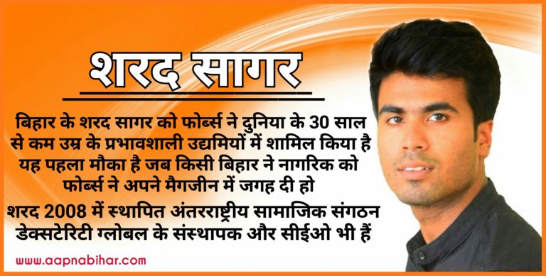 दुनिया भर में बिहार का नाम रौशन करने वाले शरद सागर से खास बातचीत