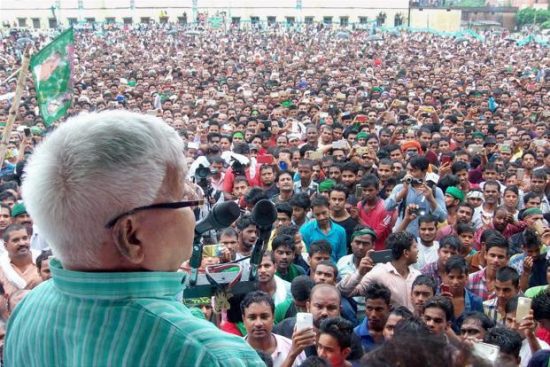 आज है राजद की महारैली, समर्थकों की उमड़ी भीर, मंच पर होंगे ये 21 दिग्गज