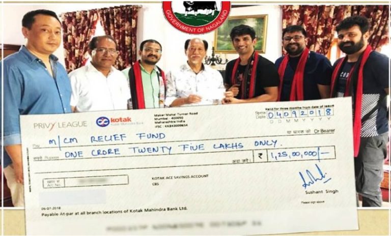 केरला के बाद सुशांत सिंह राजपूत ने नागालैंड बाढ़ पीड़ितों की मदद के लिया दिए 1.25 करोड़