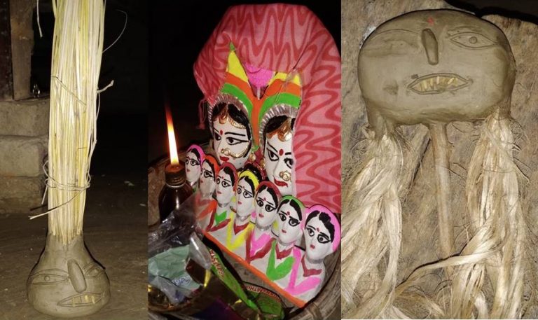 सामा-चकेबा: क्यों महिलाएं वृंदावन के तिनकों में आग लगाकर चुगला के मूंछों को जला देती हैं